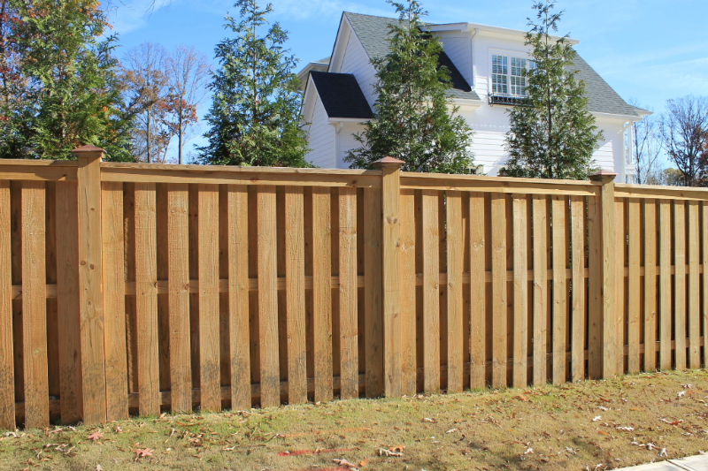A wooden fence